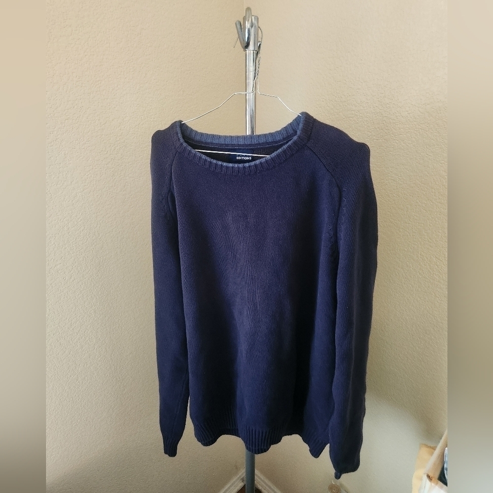 Basic Editions Heavy  Long Sleeve Pullover Sweater